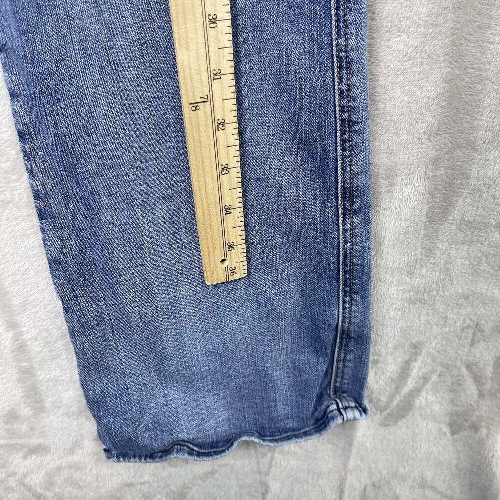7 for All Mankind B (Air) A Pocket Size 26 Denim Jeans Flared Y2K Embroidered - Picture 11 of 15